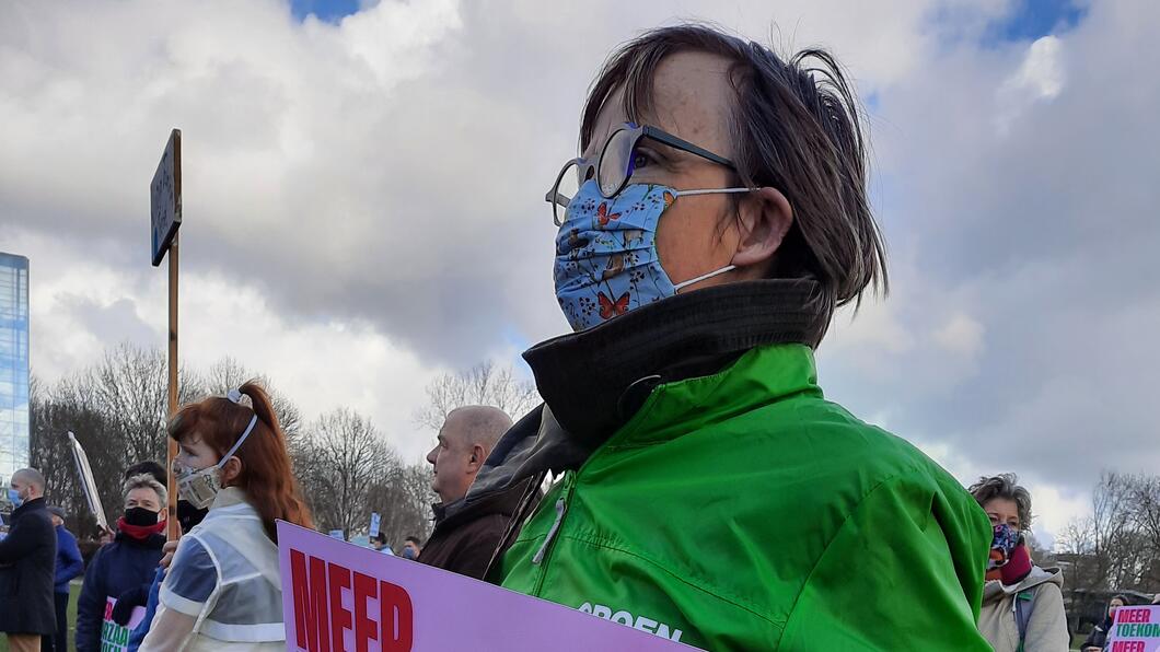 Nieke Jansen bij Klimaatalarm in Zwolle