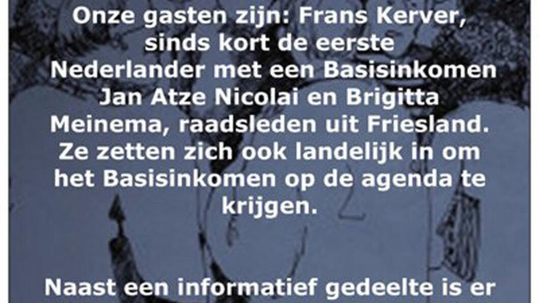 Flyer thema-avond basisinkomen Flyer thema-avond basisinkomen