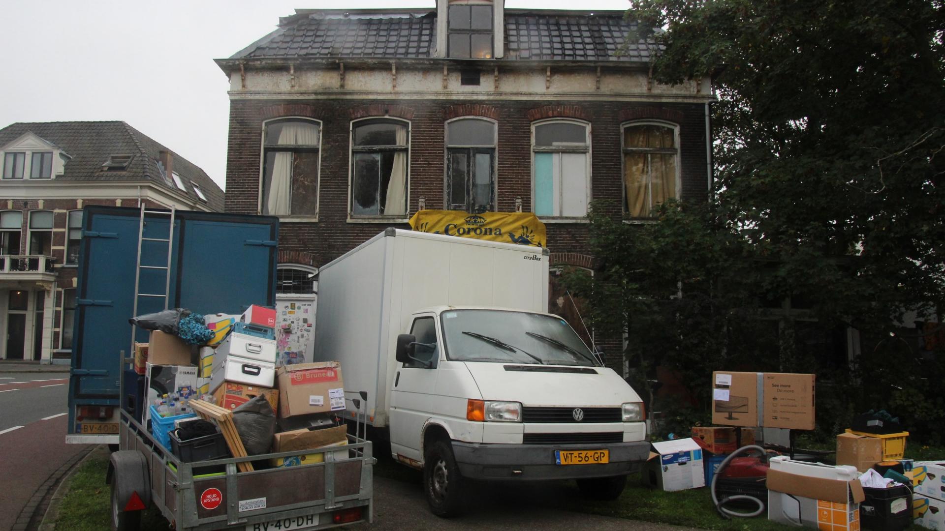 Ontruiming van de villa aan de Boven Havenstraat